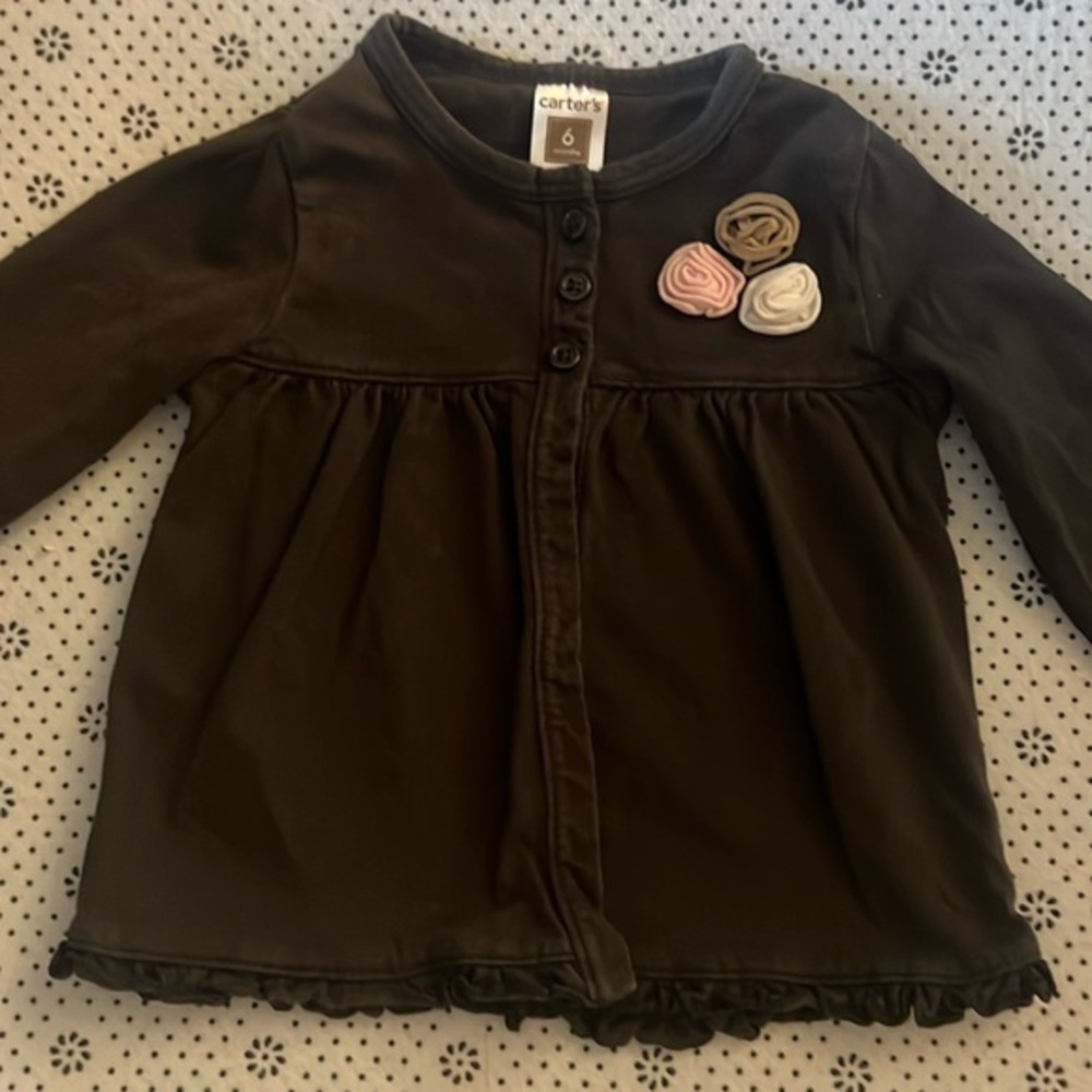 🛍CUTE LITTLE GIRLS LONG SLEEVE SHIRT  SIZE 6 MONTHS 🛍